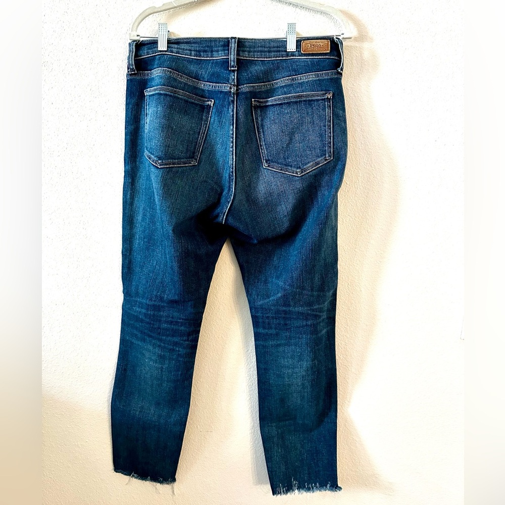 Polo Ralph Lauren Tompkins Mid Rise Skinny Crop Jeans - Picture 2 of 6